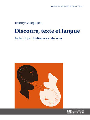 cover image of Discours, texte et langue